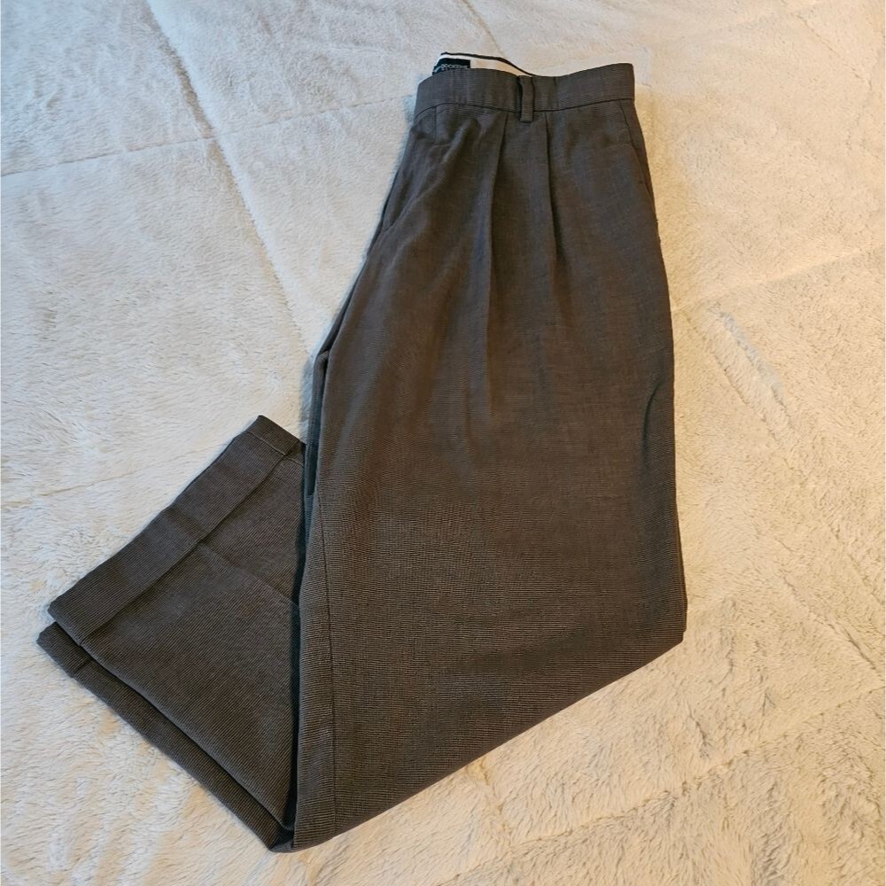 Dockers Recode Microfiber Pattern Mens Pleated Cuffed Pants Size 36 x 30.